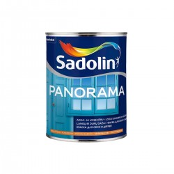 Sadolin Panorama Pusspīdīga ūdens bāzes krāsa, logiem un durvīm BW 1L