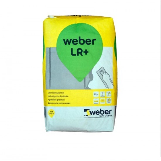 Weber LR+ smalka izlīdzinošā nobeiguma špaktele, 20kg