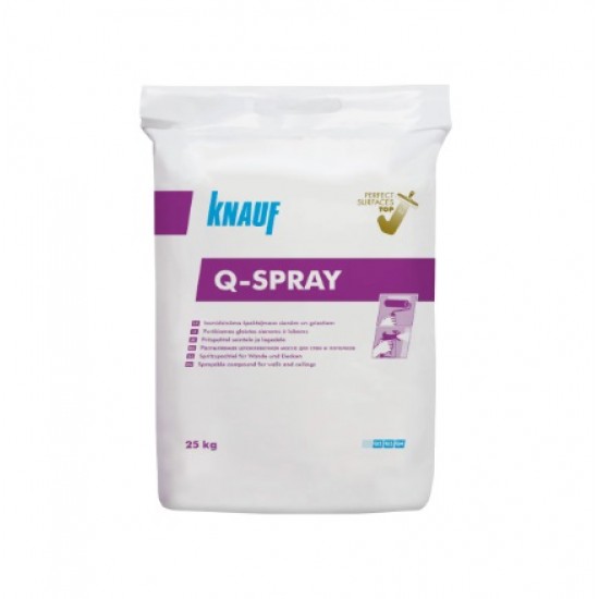 Knauf Q-Spray Sack gatavā špakteļmasa sienām un griestiem,izsmidzināmā, 25kg