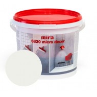 Mira 6820 Micro decor Sienu mikrocememta dekoratīvā špaktele, balta, 3kg