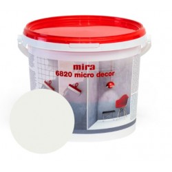 Mira 6820 Micro decor Sienu mikrocememta dekoratīvā špaktele, balta, 3kg