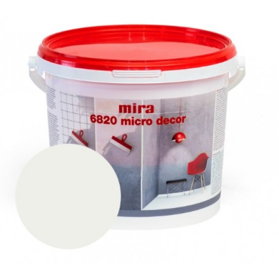 Mira 6820 Micro decor Sienu mikrocememta dekoratīvā špaktele, balta, 3kg