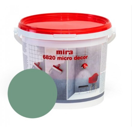 Mira 6820 Micro decor Sienu mikrocememta dekoratīvā špaktele, olīvu zaļa, 3kg