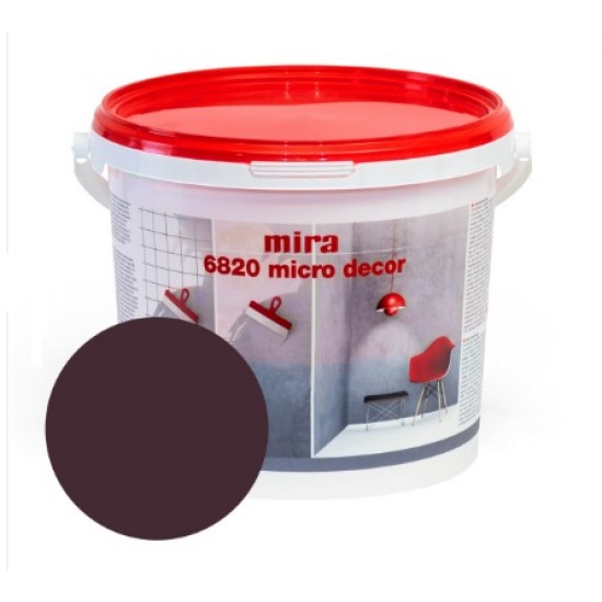 Mira 6820 Micro decor Sienu mikrocememta dekoratīvā špaktele, vīna sarkana, 3kg