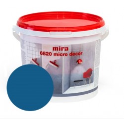 Mira 6820 Micro decor Sienu mikrocememta dekoratīvā špaktele, okeāna zila, 3kg