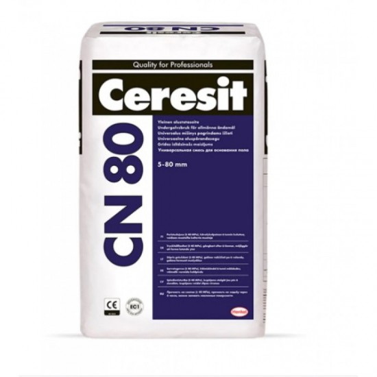 Ceresit CN 80 Ātri sacietējoša java grīdām, 5–80 mm 40mpa, 25kg