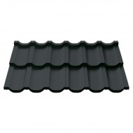Ruukki Finnera 40 (полуматовое) металлическое кровельное покрытие 0.5mm, 1190x708mm, RR2H3/Антрацит