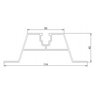 Profils trapecveida segumiem augstums 40 mm