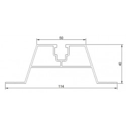 Profils trapecveida segumiem augstums 40 mm