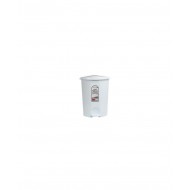 Atkritumu tvertne ar pedāli CLEAN KEEPER, 50L, balta