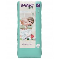 BAMBO Nature 4 (7-14 kg) Alerģiju neizraisošās bērnu eko autiņbiksītes, 48 gab.