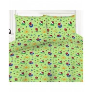 Bērnu gultas veļas komplekts 110x150 (bjazs) Mārītes Green Komplekta izmērs 110x150, 110x150, 40x40