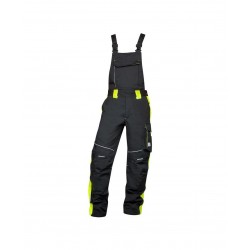 Darba puskombinezons NEON, art. H6402 Izmērs 48 Krāsa Melna/Dzeltena