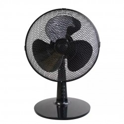 Galda ventilators, 12”, melns