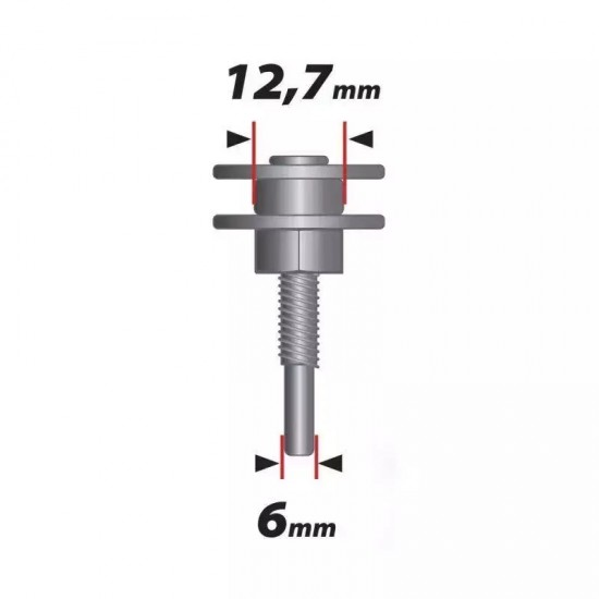 Kats urbjmašinai, 6mm, cauruma diametrs 12.7mm