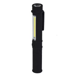 Lampa, 1,5 W LED COB + 1 W LED, pen, 150 lumeni, magnets, ar baterijam