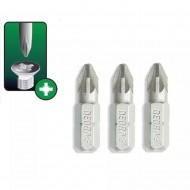 Skruvgriežu uzgali Pozidirv PZ2x25mm, 3gab. blisteris