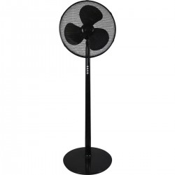 Galda ventilators, 9”, melns