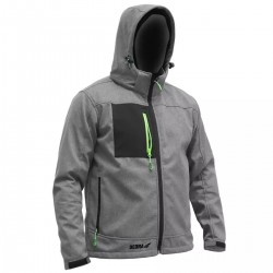 Jaka softshell ar kapuci, 96%poliestera + 4%elastan