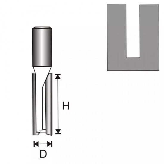 Rievu freze, kats 8 D 10 H 50 mm