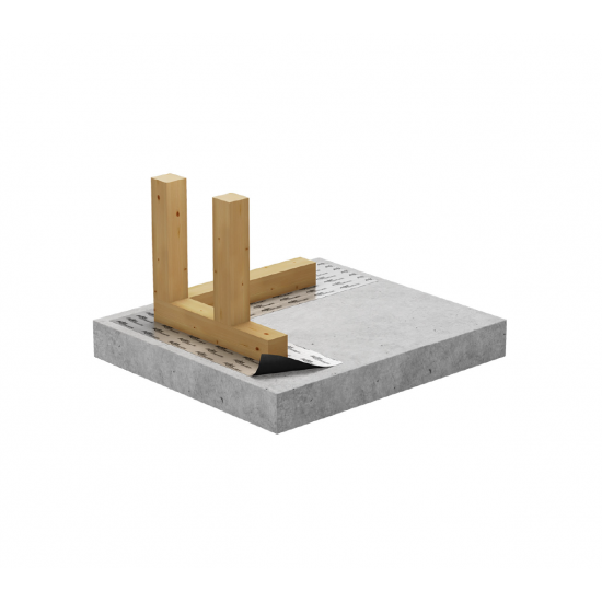 Hidroizolācijas membrāna mūriem un sienām ALUJET Walljet ALU - 25 m2 (500 mm x 50 m)