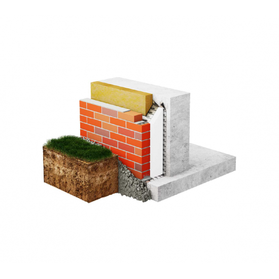 Hidroizolācijas membrāna mūriem un sienām ALUJET Walljet ALU - 50m2 (1m x 50m)