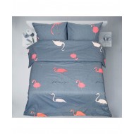 FLORIANA Gultas veļas komplekts (bjazs) Flamingo 14198 Komplekta veids ar palagu Komplekta izmērs 150x210, 150x220, 60x60-2