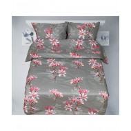 FLORIANA Gultas veļas komplekts (bjazs) Sniedze 14201 Grey Komplekta veids ar palagu Komplekta izmērs 220x240, 200x220, 50x70-2