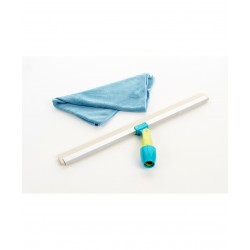 Komplekts: Grīdas sliede-nivelis ūdens savākšanai + Mikrošķiedras drāna, art.21150 (MOERMAN)