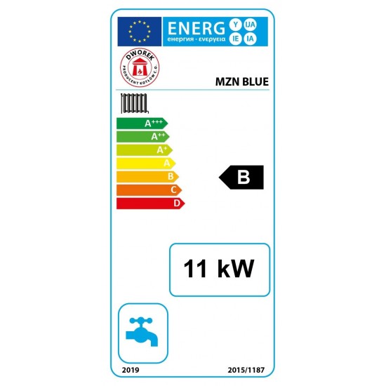 DWOREK MZN ECO Blue malkas apkures katls - 11 kW