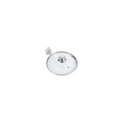 Pannas vāks 24 cm, stikla ar metāla malu