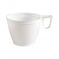 Plastmasas kafijas krūzes 150ml, 50 gab., baltas