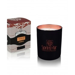 SPRING AIR LUX Bronze Line BLACK SATIN aromātiskā sojas vaska svece, 170 ml (Grieķija)