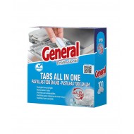 Tabletes trauku mazgāšanai trauku mazgājamās mašīnās GENERAL All-In-One, 100tab. (Sutter)